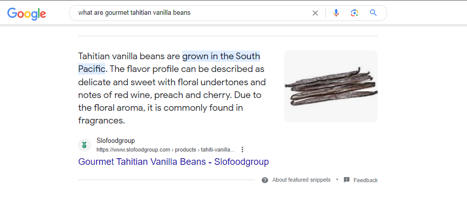 What Are Vanilla Beans Google Result